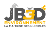 Logo, JB3D ENVIRONNEMENT, désinsectisation et dératisation aux Essarts-en-Bocage